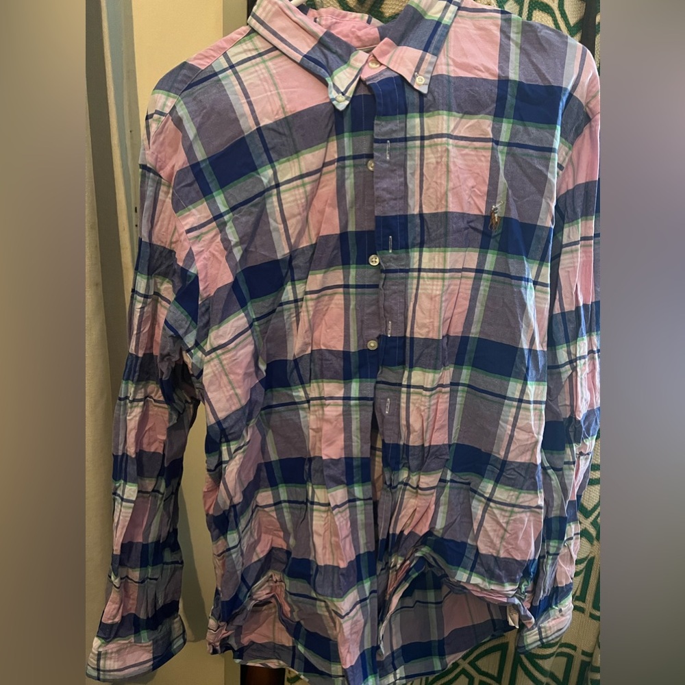 Men’s Multicolored Dress Shirt by Ralph Lauren A144